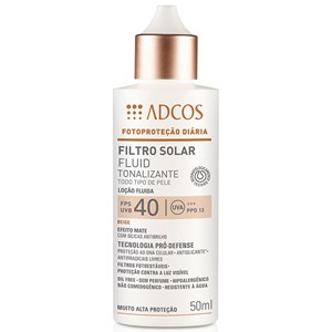Protetor Solar Adcos Fps 40 Fluid Tonalizante Beige 50Ml