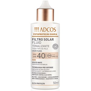 Protetor Solar Adcos Fps 40 Fluid Tonalizante Nude 50Ml
