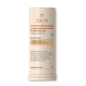 Protetor Solar Adcos Fps 55 Base Stick Nude 12G