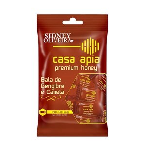 Bala De Gengibre E Canela Casa Apia 40G Sidney Oliveira