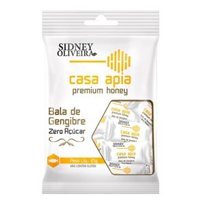 Bala De Gengibre Zero Açúcar Casa Apia 21G Sidney Oliveira