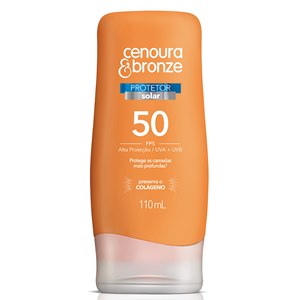 Protetor Solar Cenoura&Bronze Preserva O Colágeno Fps50 Corporal 110Ml
