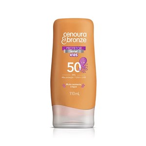 Protetor Solar Cenoura E Bronze Kids Fps50 110Ml