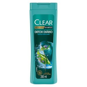 Shampoo Clear Scalpfoods Anticaspa Detox Diário 200ml