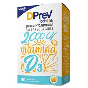 Suplemento Alimentar Vitamina D - Dprev Todo Dia  2.000Ui 90 Cápsulas