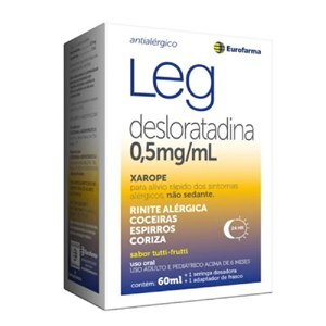 DESLORATADINA - LEG 0,5MG/ML XAROPE 60ML