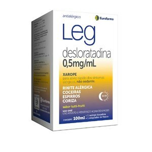 DESLORATADINA - LEG 0,5MG/ML XAROPE 100ML