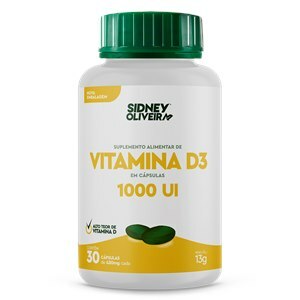 VITAMINA D3 1000UI 30 CÁPSULAS SIDNEY OLIVEIRA