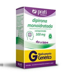 Dipirona 500Mg 20 Comprimidos - Prati Donaduzzi - Genérico