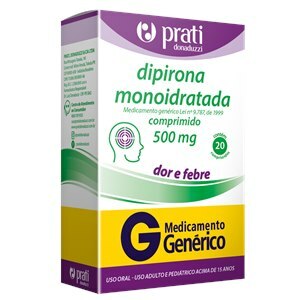 DIPIRONA 500MG 20 COMPRIMIDOS - PRATI DONADUZZI - GENÉRICO