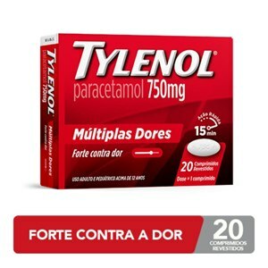 Paracetamol - Tylenol 750Mg 10 Comprimidos 