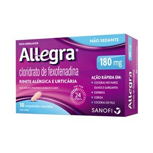 Antialérgico Allegra 180Mg 30 Comprimidos