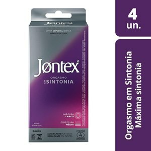 Preservativo Jontex Orgasmo Em Sintonia - 4 Unidades