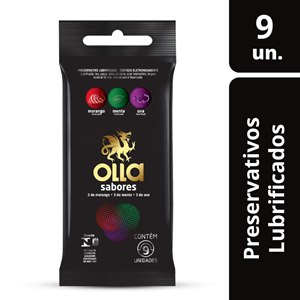 Preservativo Olla Sabores 9 Unidades