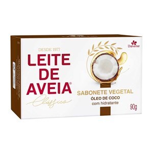 Sabonete Davene Vegetal Leite De Aveia Óleo De Coco 90G