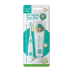 Kit Escova Dental Boni Baby + Gel Dental Boni Baby 50G