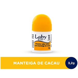 Protetor Solar Labial Com Manteiga De Cacau Laby Lip Care Fps 8 3,2G