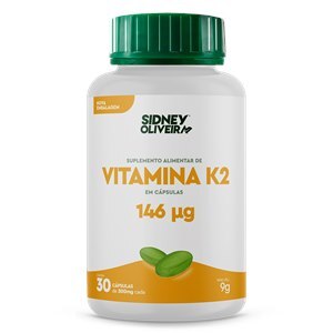 VITAMINA K2 146 MCG  30 CÁPSULAS    SIDNEY OLIVEIRA 