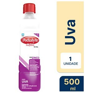 Pedialyte Max Sabor Uva 500Ml 