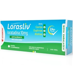 LORATADINA - LORASLIV 10MG 12 COMPRIMIDOS