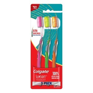 Escova Dental Colgate Slim Soft Suave 3 Unidades