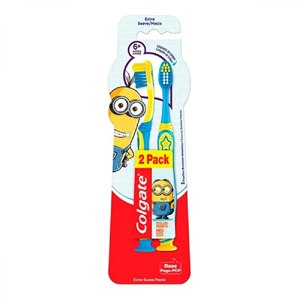 Escova De Dente Colgate Infantil Minions Extra Suave - 2 Unidades