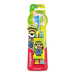 Escova De Dente Colgate Infantil Minions Extra Suave - 2 Unidades