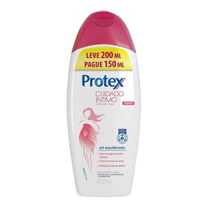 Sabonete Líquido Íntimo Protex Delicate Care Leve 200Ml Pague 150Ml