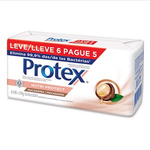 Sabonete Em Barra Protex Macadâmia 85G Cada Leve 6 Pague Menos