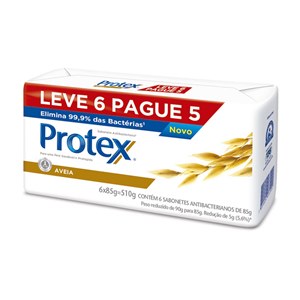 Sabonete Em Barra Protex Aveia 85G Cada Leve 6 Pague Menos