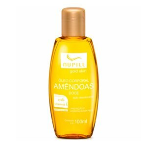 Óleo Corporal De Amêndoa  Avelã + Vitamina E Nupill Gold Skin 100Ml