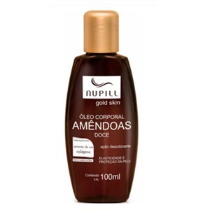 Óleo Corporal De Amêndoa + Semente De Uva + Colágeno Gold Skin Nupill 100Ml