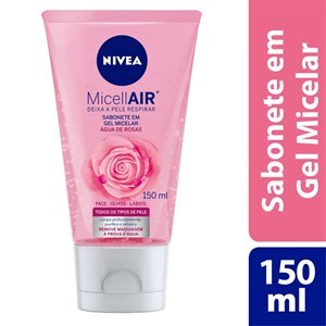 Sabonete Gel Facial Nivea Micellair Rosas 150Ml