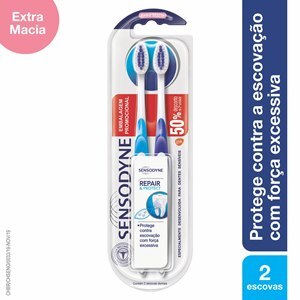 Escova Dental Sensodyne Repair E Protect 2 Unidades