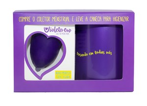 Coletor Menstrual Violeta Cup Kit Tipo B Violeta