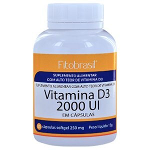 Vitamina D3 Fitobrasil 2000Ui 60 Cápsulas