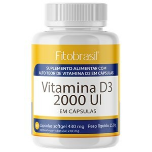 Vitamina D3 2000Ui Fitobrasil 60 Cápsulas