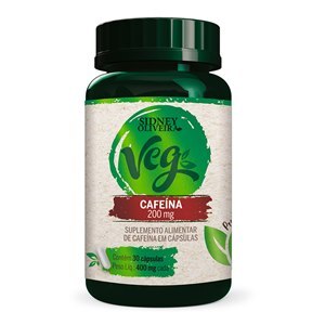 Cafeína  200Mg Vegan 30 Cápsulas Sidney Oliveira