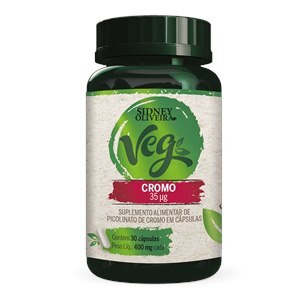 Cromo 35 Mcg Vegan  30 Cápsulas Sidney Oliveira 