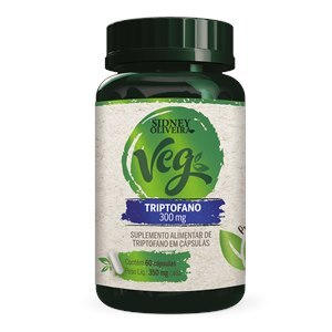 Triptofano 300Mg Vegan 60 Cápsulas Sidney Oliveira