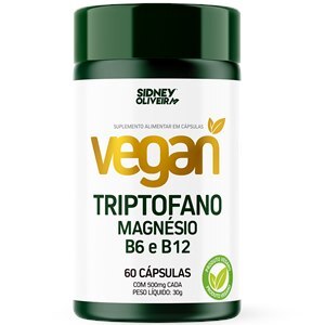 Triptofano 300Mg Vegan 60 Cápsulas Sidney Oliveira