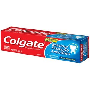 Creme Dental Colgate Máxima Proteção Anticáries 50G