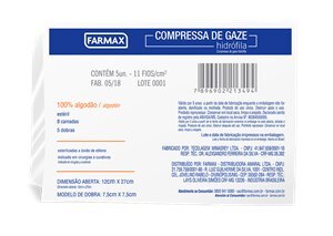 Compressa De Gaze Farmax 5 Unidades