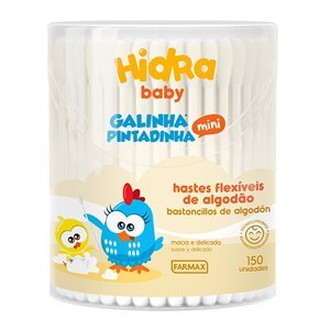 Hastes Flexíveis Hidrababy Galinha Pintadinha 150 Unidades