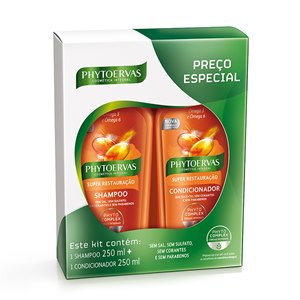 Kit Phytoervas Super-Restauração Shampoo + Condicionador 250Ml