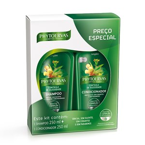 Shampoo + Condicionador Phytoervas Kit Controle De Oleosidade