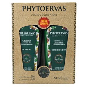 Shampoo 250ml + Condicionador 250ml Phytoervas Controle De Oleosidade
