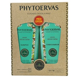 Shampoo 250ml + Condicionador 250ml Phytoervas Cachos