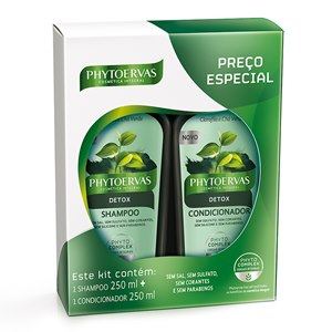 Kit Shampoo + Condicionador Phytoervas Detox