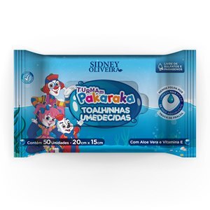 Toalhinhas Umedecidas Rahda Turma Da Pakaraka 50 Unidades